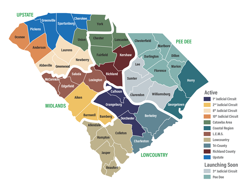 SC Regional Task Force Map